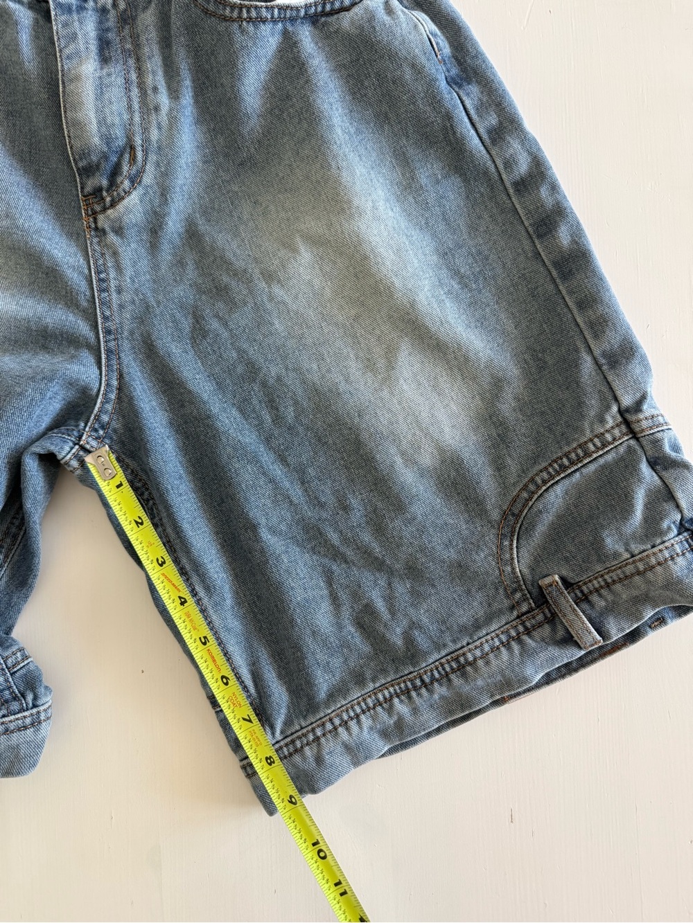 Aelfric Eden Washed Reverse Jorts Jeans Shorts  unique trendy fashionable denim - Picture 14 of 15